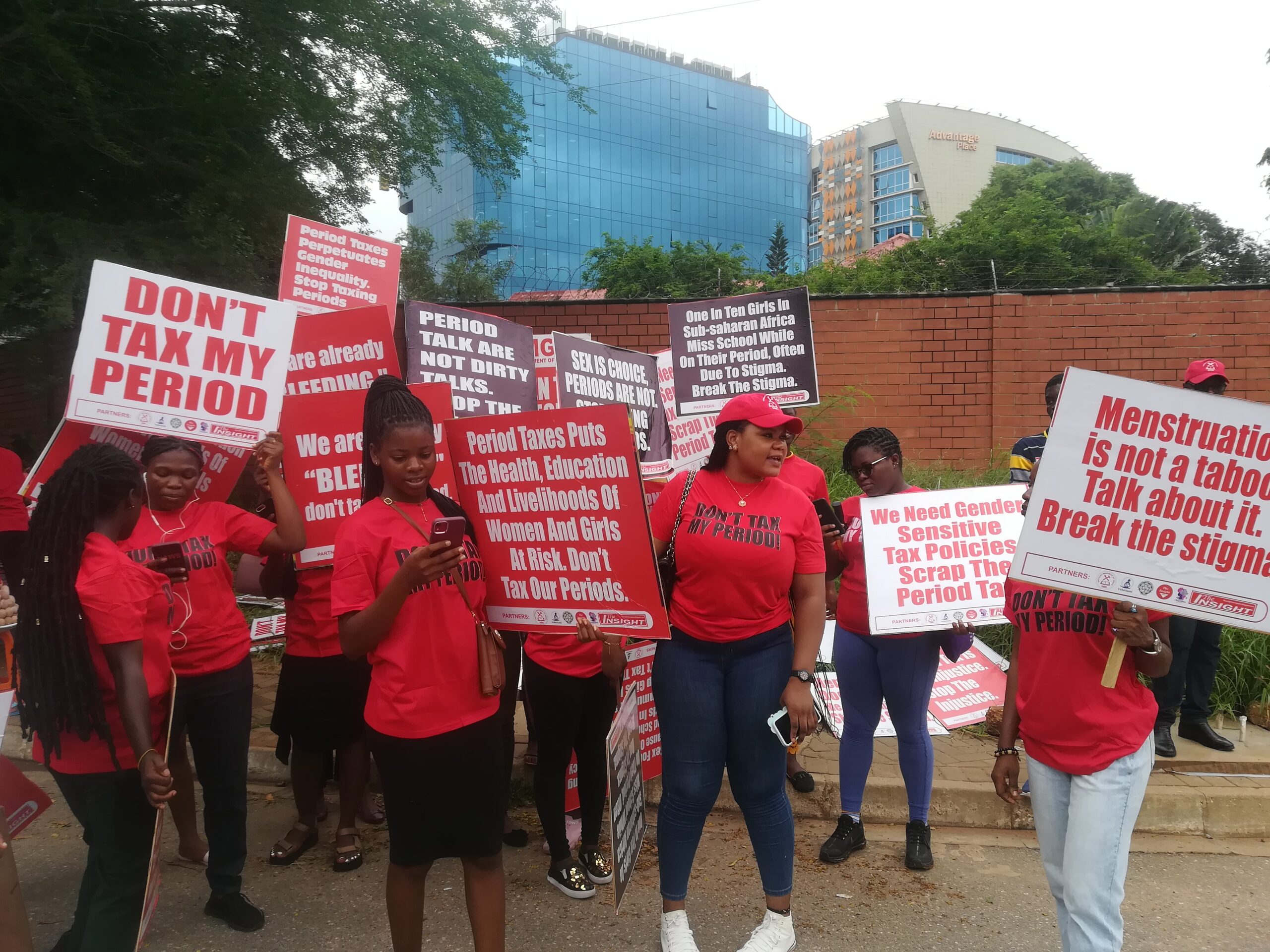 Petition Of Don’t Tax My Period” Placard Parade By The Women’s Wing Of Socialist Movement Of Ghana to the Speaker Of Parliament