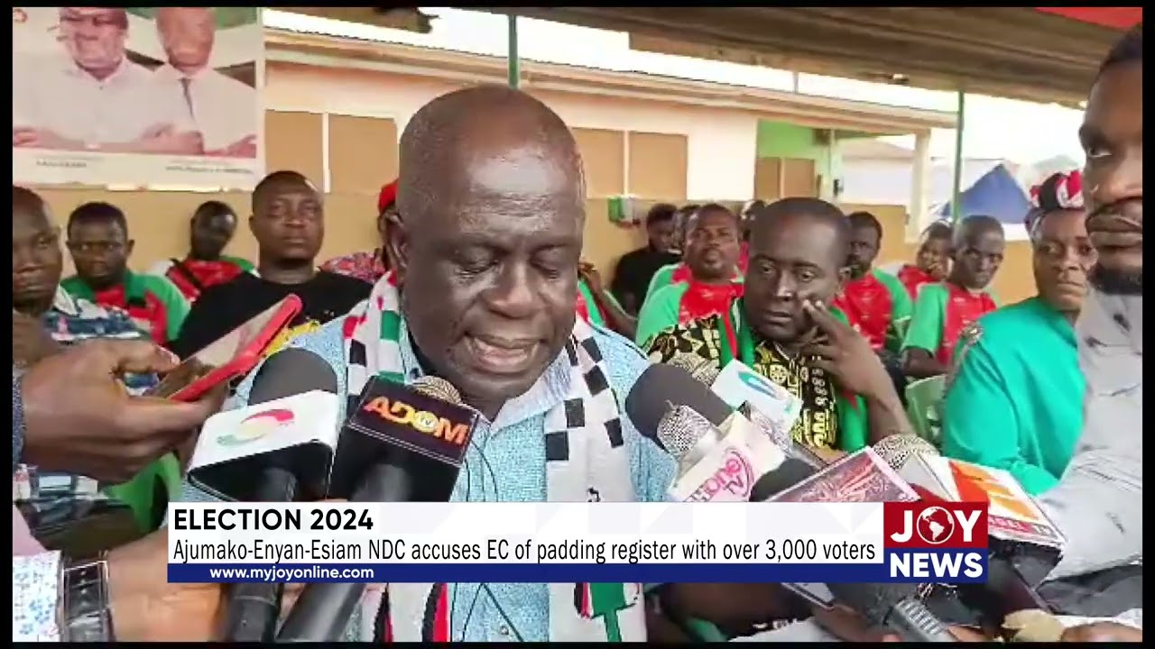 Ajumako-Enyan-Essiam NDC Accuses EC Of Artificially Inflating Voters’ Register.