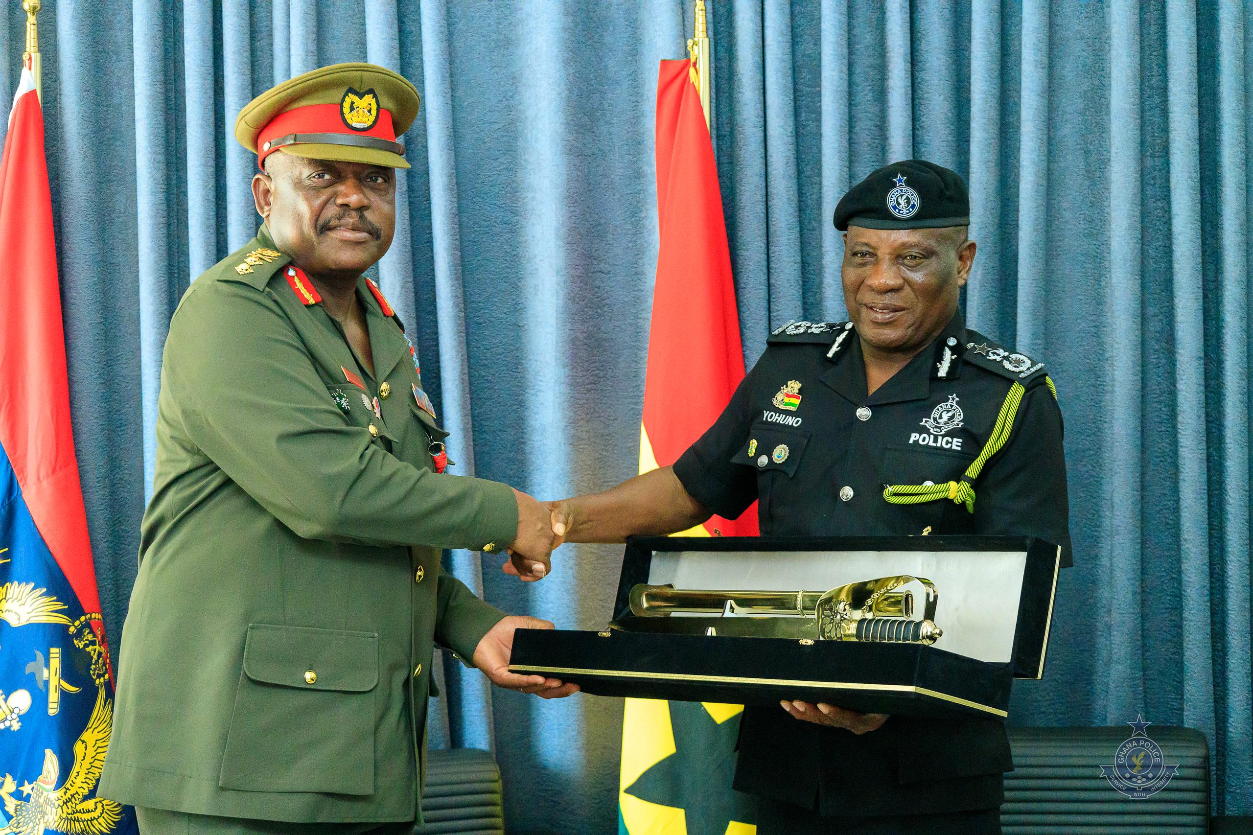 IGP Receives CDS At The National Police Headquarters With A Guard Of Honour