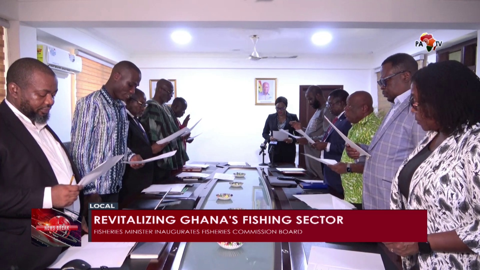FISHERIES MINISTER INAUGURATES FISHERIES COMMISSION BOARD