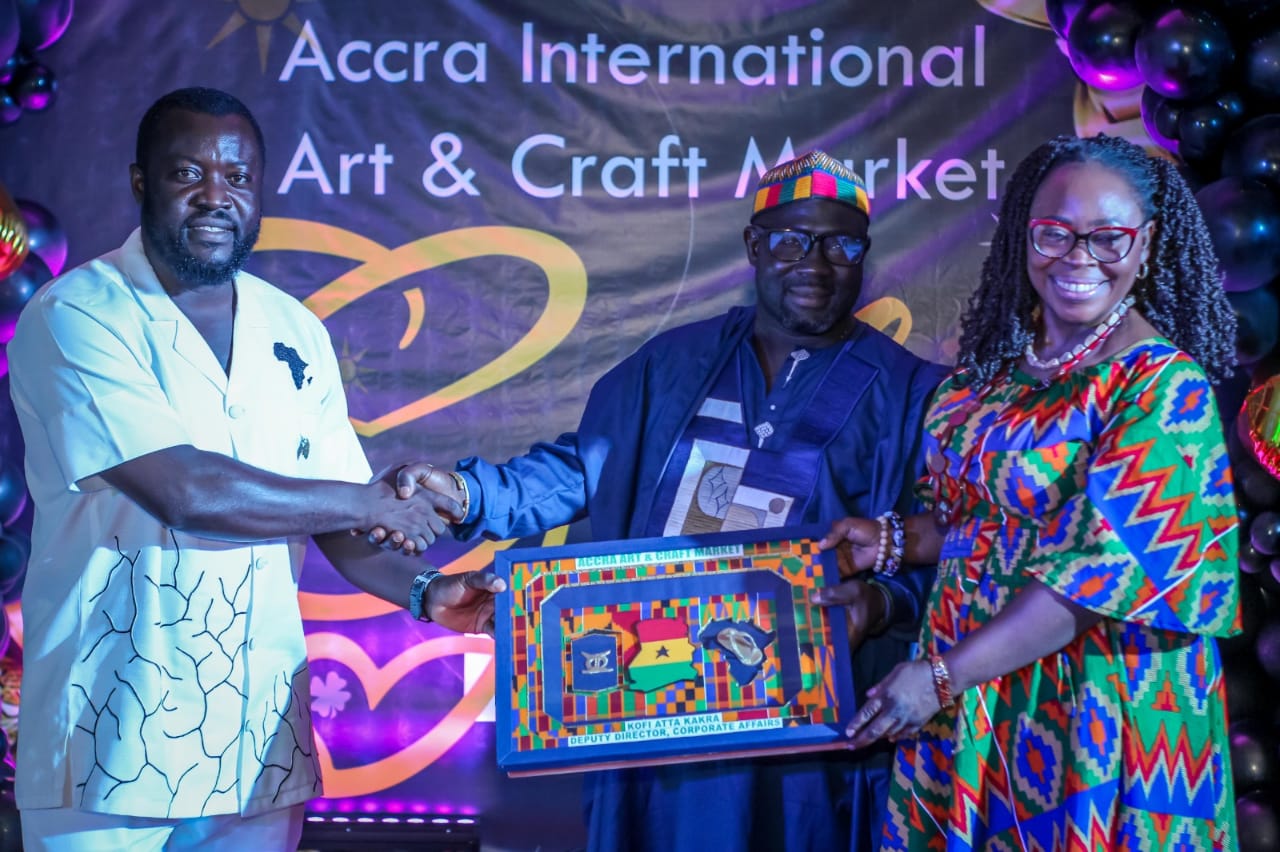 Kofi Atta Kakra Kusu Honored For Outstanding Support To The International Edition Of Accra Arts And Craft Market, 2025.
